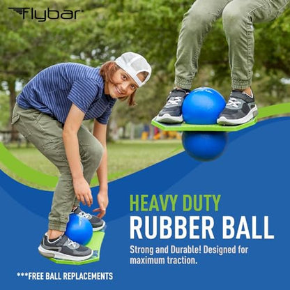 Flybar LED Pogo Trick Ball for Kids Balance Bounce Board w/Anti-Slip Deck - color: Dino