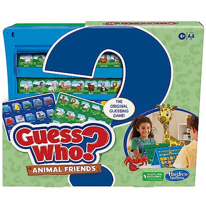Hasbro Gaming Guess Who? Animal Friends Game | 2 Double-Sided Animal Sheets | 2-Player Board Games for Kids | Easter Gifts for Boys and Girls | Ages 6+ (Amazon Exclusive)