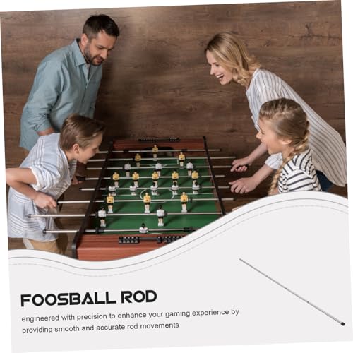 HANABASS Foosball Accessory Table Soccer Machine Accessory Stainless Steel Foosball Rod Table Football Replacing Pole Replaceable