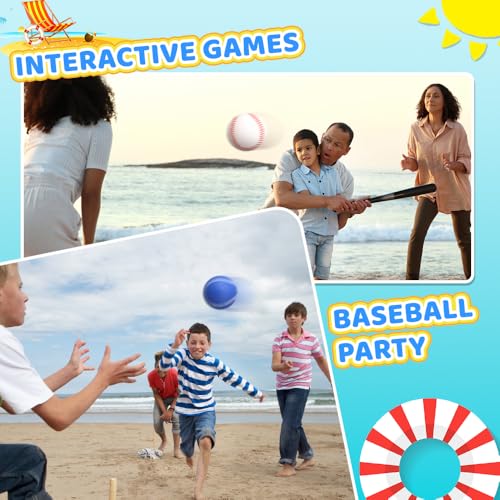 Dilabnba 6PCS Foam Baseballs, Softballs Practice Training Ball for Kids Beginners, Hand Exercise Squeeze Ball for Kids Adults, Safe Throwing, Catching and Batting Practice (2.6inch)