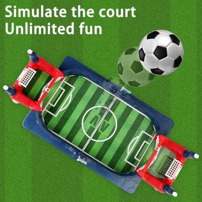 PowerKing Portable Foosball Table - Mini Tabletop Sports Game for Competitive Family Fun - color: Green-E002