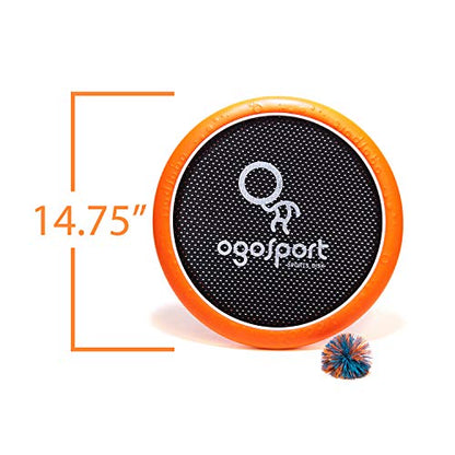 OgoSport OgoDisk Max XL Disc Set - Large 15 Inch Disks with OgoSoft Rubber Ball - Outdoor Bouncy Disk Game for Lawn & Pool - Throw, Toss & Catch - Kids & Adults 4+