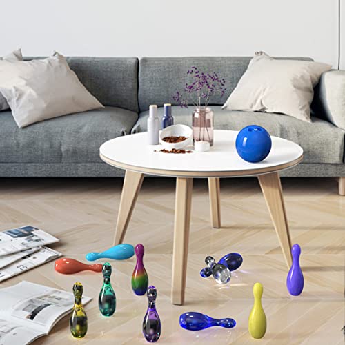 3D Sport Ball Resin Molds Silicone, Bowling Pin with Ball Mold Resin Kit, Hemisphere Mould DIY Casting Bowling Games Toys, Family Sport Tools, Candle Fondant Cake Decoration