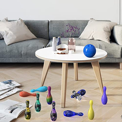 3D Sport Ball Resin Molds Silicone, Bowling Pin with Ball Mold Resin Kit, Hemisphere Mould DIY Casting Bowling Games Toys, Family Sport Tools, Candle Fondant Cake Decoration