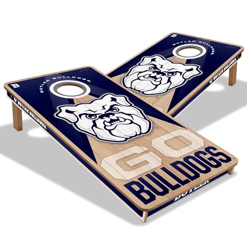 YouTheFan NCAA 2' x 4' Slogan Series Professional Wood Cornhole Game - color: Butler Bulldogs