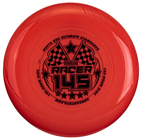 Duncan Racer 145G Weighted Flying Disc - Ultimate Disc for Junior Division, Best for Beach and Outdoor Games, Red
