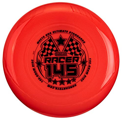 Duncan Racer 145G Weighted Flying Disc - Ultimate Disc for Junior Division, Best for Beach and Outdoor Games, Red
