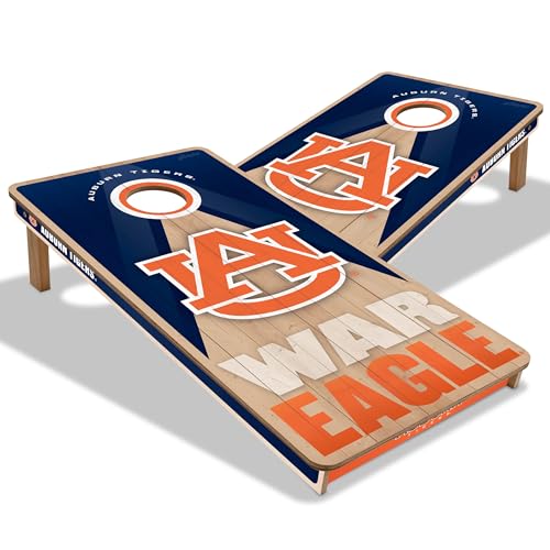 YouTheFan NCAA 2' x 4' Slogan Series Professional Wood Cornhole Game - color: Auburn Tigers