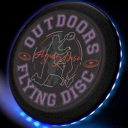 KnLnny Ware LED Flying Disc for Outdoor Games - color: Black-with Lights