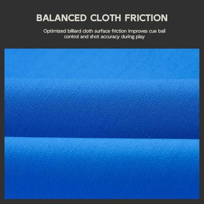 KONLLEN 9ft Pool Table Felt, 80/20 Wool Nylon Blend Billiard Table Cloth with Pre-Cut Strips, Professional Replacement Felt for Home & League Play - color: Blue