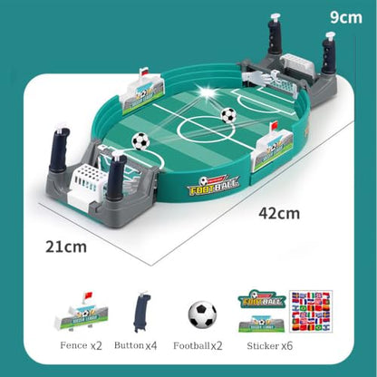 Football Table Interactive Game, Mini Tabletop Soccer Pinball Games Set with 4 Balls, for Foosball Pinball Kids Adults Interactive Game Room Family Night, Green (16.8inch) - color: 42cm
