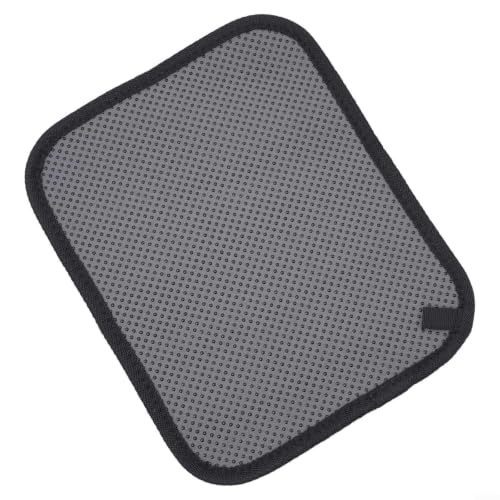 Bowling Ball Towel with Grip Beads, Microfiber Cleaner for Oil and Lane Conditioner, 10x8 Inches Reusable Pad for Gym and Alley, Black(Black+Grey) - color: Black+Grey
