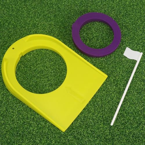 Moily Lightweight Golf Practice Disc Imitation Green Hole Board Indoor Backyard Swing Trainer - color: 1pc