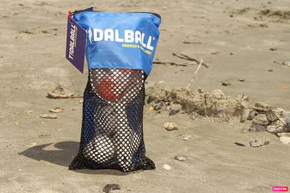 TidalBall Set | America's Beach Game | Portable Beach Cornhole Alternative | Sand Toss Game, Balls Float, 2 Koozies Included | Outdoor Beach Games for Adults, Teens & Family