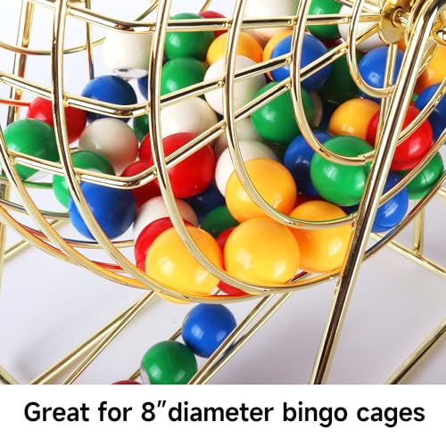 GSE Games & Sports Expert 7/8-Inch Bingo Balls, Multi-Color Replacement Bingo Game Balls with Easy Read Window for Parties, Prize Raffles - style: Multi-color Balls