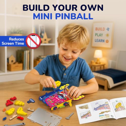 Smartivity DIY Mini Pinball Machine for Kids | Build Your Own Handheld Pocket Pinball Arcade Game | Screen-Free STEM Toy | Birthday Gift for Boys & Girls 6 7 8 9 10 11 12 - style: Mini Pinball