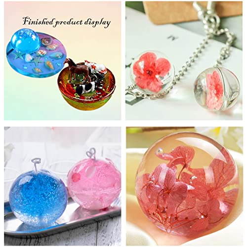 3D Sport Ball Resin Molds Silicone, Bowling Pin with Ball Mold Resin Kit, Hemisphere Mould DIY Casting Bowling Games Toys, Family Sport Tools, Candle Fondant Cake Decoration