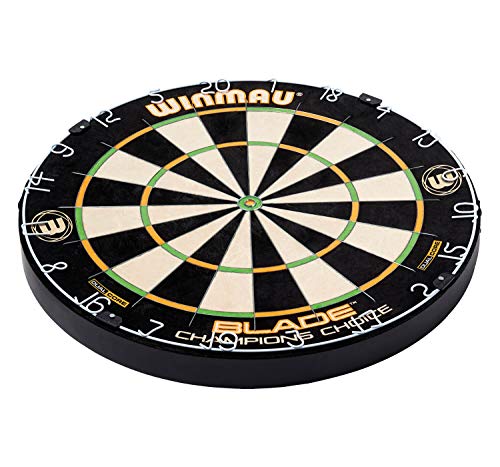 WINMAU Champions Choice Blade Technology Dual Core Training Dartboard - Reduced Scoring Zones for Precision Practice, Steel Tip Bristle Board with Rota-Lock System, 450 mm