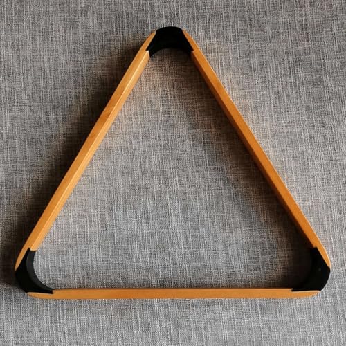 Fabater Solid Wood Billiard 8-Ball Triangle / 9-Ball Diamond Pool Ball Racks for 2-1/4" Pool Balls, Pool Table Accessories (Yellow)