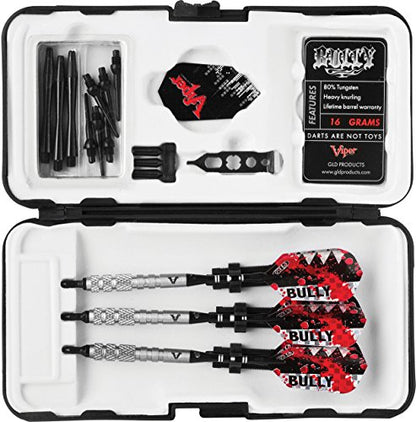 Viper Bully 80% Tungsten Soft Tip Dart Set with Case, 18 Grams - style: Medium Knurling