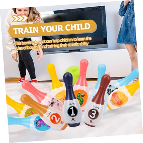 Bowling Indoor Sports for Bowling Pins and Balls Develop Hand-Eye Coordination and Counting Skills for Boys