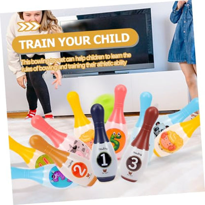 Bowling Indoor Sports for Bowling Pins and Balls Develop Hand-Eye Coordination and Counting Skills for Boys