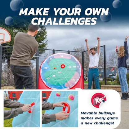 BucketGolf Pop-n-Pitch Inflatable Golf Target Game – Portable Golf Practice Mat with Movable Bullseye, Lightweight and Easy Setup for Backyard or Garage