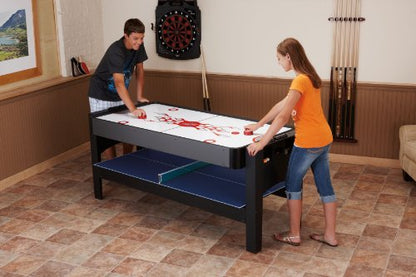 Fat Cat 3-in-1 6' Flip Multi-Game Table - color: Green Cloth Playfield