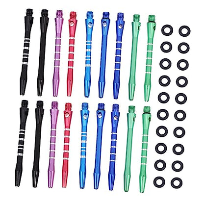 Aluminum Dart Shafts Set Rings for Tip Darts Durable Non-Slip and Easy Control All Players and Enhancing Performance