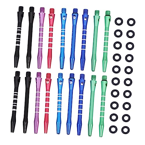 Aluminum Dart Shafts Set Rings for Tip Darts Durable Non-Slip and Easy Control All Players and Enhancing Performance