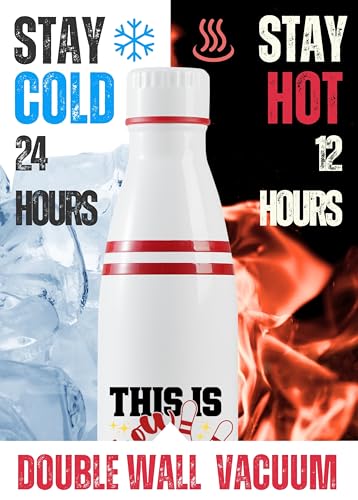 Onebttl Bowling Gifts for Men, Women, Bowling Water Bottle, 17oz Stainless Steel Insulated Water Bottle, This is How I Roll - color: This is How I Roll