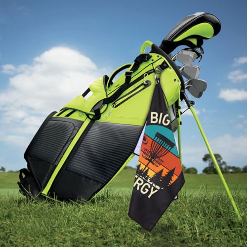Big Disc Energy Golfing Printed Microfiber Golf Towel, Funny Golf Pun Frisbee Golfing Towels, Golfer Bags Accessories Gifts for Men Golfer Frisbee Lover Dad Grandpa Uncle Brother Family Friend - color: Multicolor061