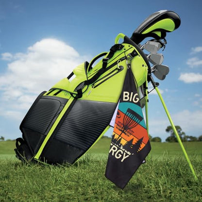 Big Disc Energy Golfing Printed Microfiber Golf Towel, Funny Golf Pun Frisbee Golfing Towels, Golfer Bags Accessories Gifts for Men Golfer Frisbee Lover Dad Grandpa Uncle Brother Family Friend - color: Multicolor061