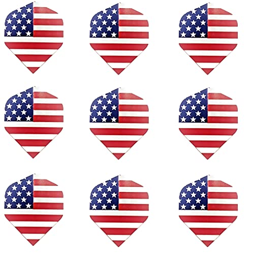Dartfellas USA American Flag Stars & Stripes Patriot Strong Standard Dart Flights (3 Sets)