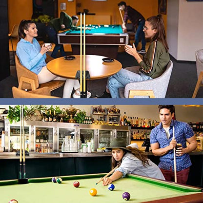 4 Cue Pool Stick Holders for Table, Portable Pool Cue Stick Holder Billiard Cue Rack with Chalk Holder,Mini Size Pool Cue Holder Claw, Non-Slip Pool Cues Stick Holder - style: 4 Holes