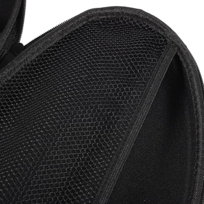 TOYANDONA Table Tennis Racket Case Eva Hard Storage Bag Portable Paddle Cover with Ball Holder Blue Fixed Bag for Ping Pong Players