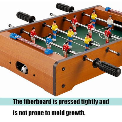 Tiny Foosball Table Easy Assembly Plan Denial Tools Required Quick Arrange Wooden Construction Compact Size Excellent for Telecommute Entertainment Desk Football