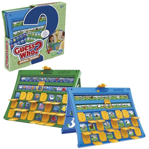 Hasbro Gaming Guess Who? Animal Friends Game | 2 Double-Sided Animal Sheets | 2-Player Board Games for Kids | Easter Gifts for Boys and Girls | Ages 6+ (Amazon Exclusive)