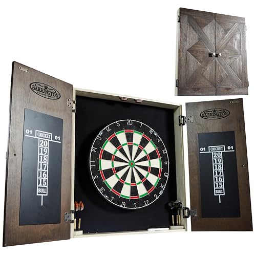 Barrington Bellevue Bristle Dartboard, Cabinet Style, Pre-Assembled