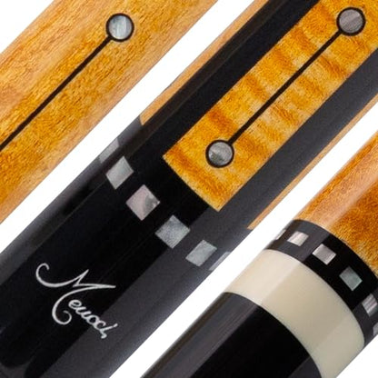 Meucci Pool Cue-Recession Buster 5-Pool Stick with Curly Maple Forearm-High Impact Cue Tips-Coated Irish Linen Wrap-19 Oz Low Deflection Pool Cue Stick-Professional Cue Stick