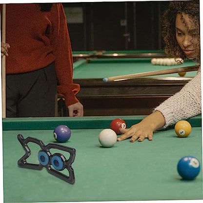 Mikikit Portable Pool Cue Bridge Head with Stable Rack Lightweight Snooker Pole Holder for Pool Table Easy to Install and Remove Suitable for Nine Ball and Professional Use