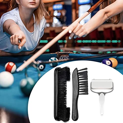 Billiard Table Brush Set, Pool Tables Cleaning Corner Anti Scratched Tools Armrest Brush and Billiard Table Brush (Style a) - color: Style a