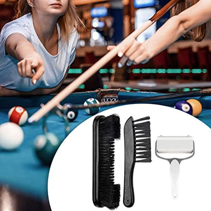 Billiard Table Brush Set, Pool Tables Cleaning Corner Anti Scratched Tools Armrest and (Style c)/453(Style a) - color: Style a