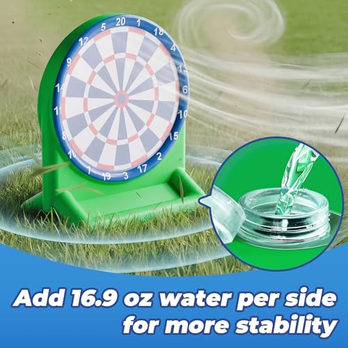 iPlay, iLearn Kids Fun Pool Toys, Inflatable Dart Board Water Games, Swimming Pool Floats, Beach Yard Outdoor Play, Backyard Party Birthday Gift for 6 7 8 9 10 12 Years Old Boys Girls Teen Adult-Green