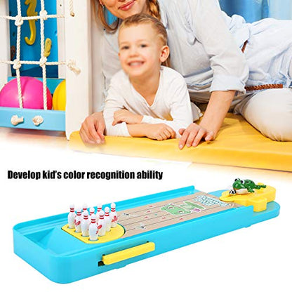 Entertainment Table Bowling Toys Mini Desktop Bowling Game Set Suitable for Children Adults Office Stress Relief Lightweight Portable Plastic Pictured As Picture
