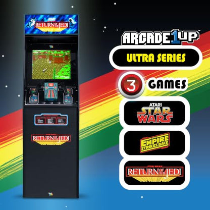 ARCADE CLASSICS Atari Star Wars Ultra Series Free Standing Electronic Game w/ 17" Liquid Crystal Screen - Classic Indoor Cabinet Console for Home & Basement Gaming - style: Star Wars Ultra Series