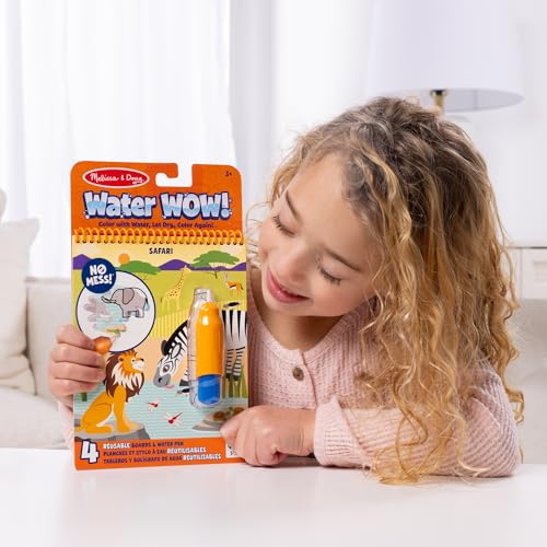 Melissa & Doug On The Go Water Wow! Reusable Water-Reveal Activity Pad - Safari - FSC Certified - size: 1 EA, style: Safari