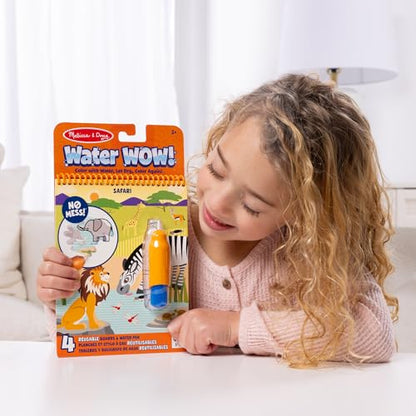 Melissa & Doug On The Go Water Wow! Reusable Water-Reveal Activity Pad - Safari - FSC Certified - size: 1 EA, style: Safari