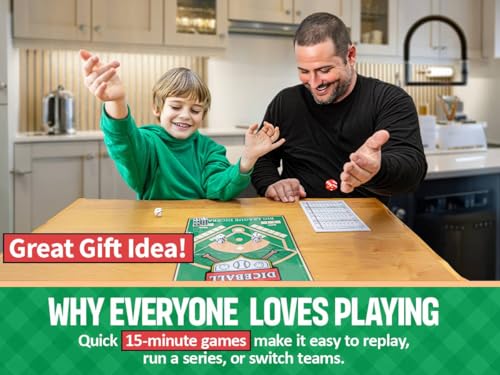 The Action-Packed Baseball Board Game with Both Offensive & Defensive Play, Easy to Learn for Kids and Adults, Great Gift Idea
