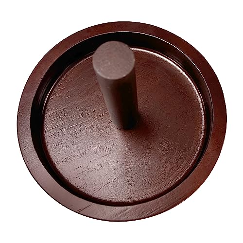Wood Cone Talc Bowl Cone Chalk Holder for Pool/Billiards Table - color: Burgundy